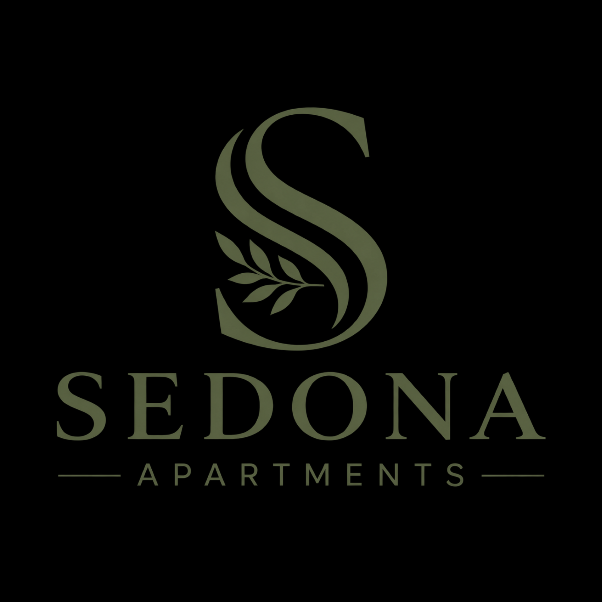 The Sedona logo with an S and a black background
